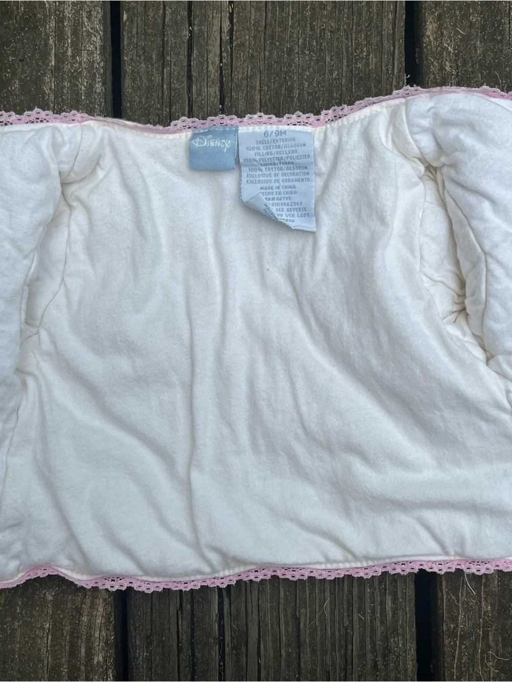 Disney Baby White & Pink Winnie the Pooh Embroidered Jacket/Coat